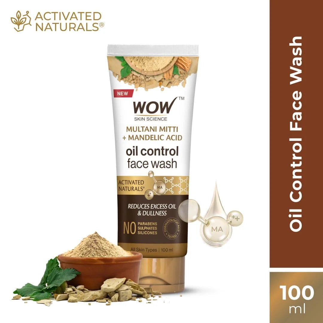 WOW Skin Science Purifying Multani Mitti Face Wash for All Skin Types - 100ml (Pack of 2) - Deals999