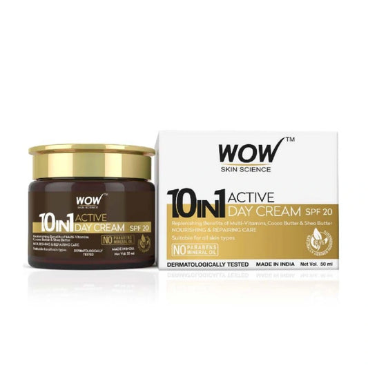 WOW Skin Science 10-in-1 Active Day Cream with SPF 20 (50g)