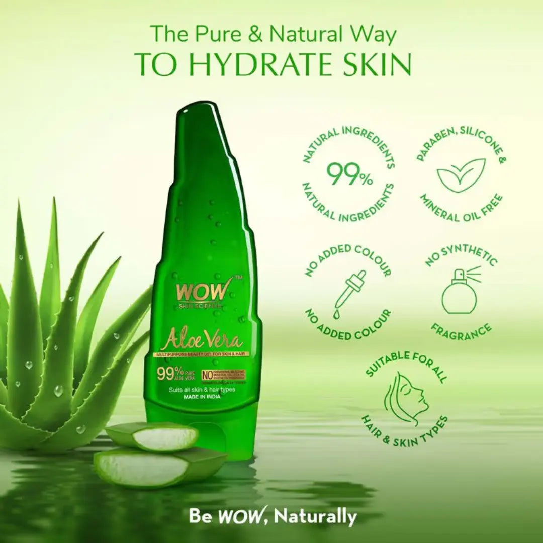 WOW Skin Science 99% Pure Aloe Vera Gel (250ml)