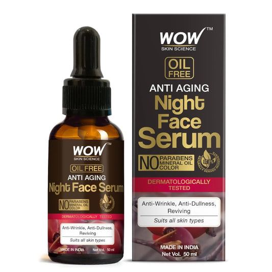 WOW Skin Science Anti Aging Night Face Serum - OIL FREE (50ml)