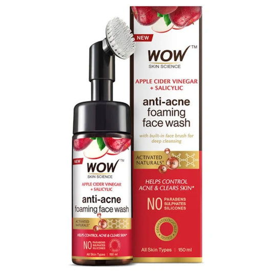 WOW Skin Science Apple Cider Vinegar Foaming Face Wash (150ml)