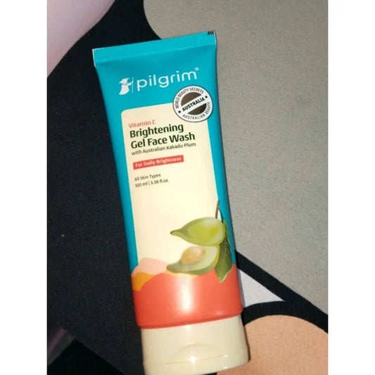 Pilgrim Australian Vitamin C Gel Face Wash for glowing skin with Kakadu Plum & Lime Pearl™ | Face wash for dry & radiant skin | Women & Men | 100 ml