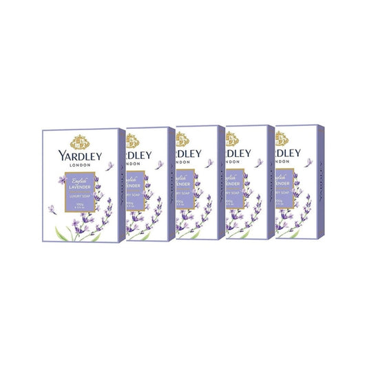 Yardley London English Lavender Luxury Soap,100g - Pack of 5