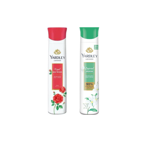 Yardley London Deodorant For Women Imperial Jasmine and Red Rose Combo Pack 2 (150 ml)