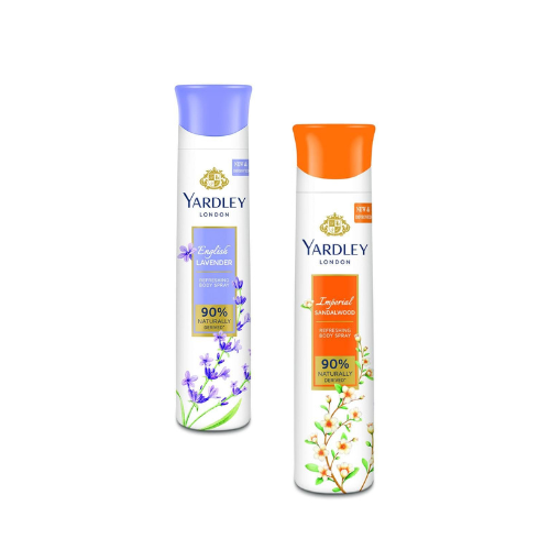 Yardley London Deodorant For Women English Lavender and Sandalwood Combo Pack 2 (150 ml)