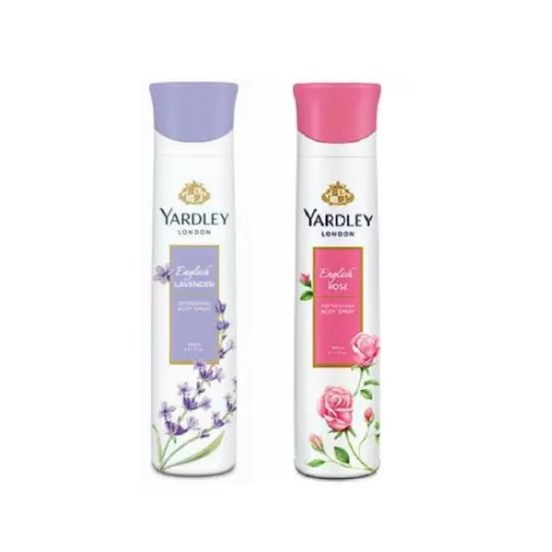 Yardley London Deodorant For Women English Lavender and English Rose Combo Pack 2 (150 ml)
