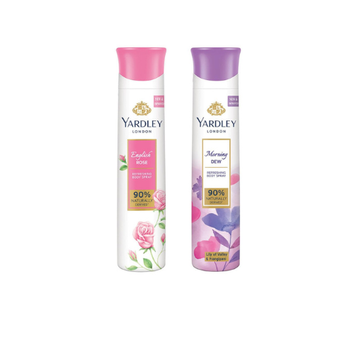 Yardley London Deodorant For Women English Rose and Morning Dew Combo Pack 2 (150 ml)