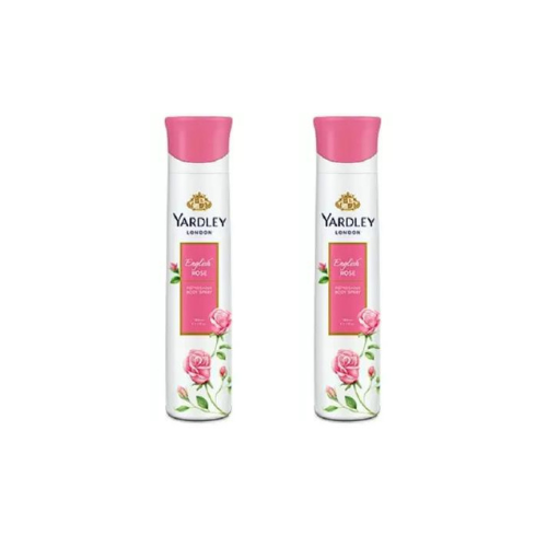 Yardley English Rose Body Spray for Women, 150ml (Pack of 2)