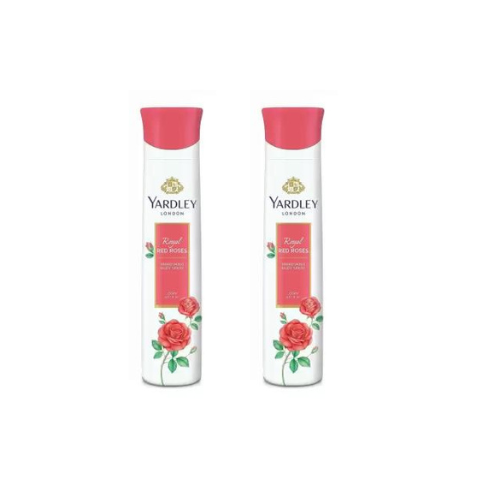 Yardley Body Spray Royal Red Roses, 150ml (Pack of 2)