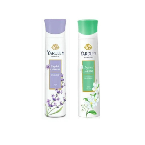 Yardley London English Lavender and Jasmine Combo Pack 2 Deodorant Spray - For Women (150 ml, Pack of 2)
