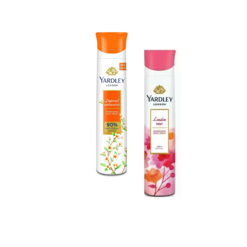 Yardley London Deodorant For Women Sandalwood and Mist Combo Pack 2 (150 ml)