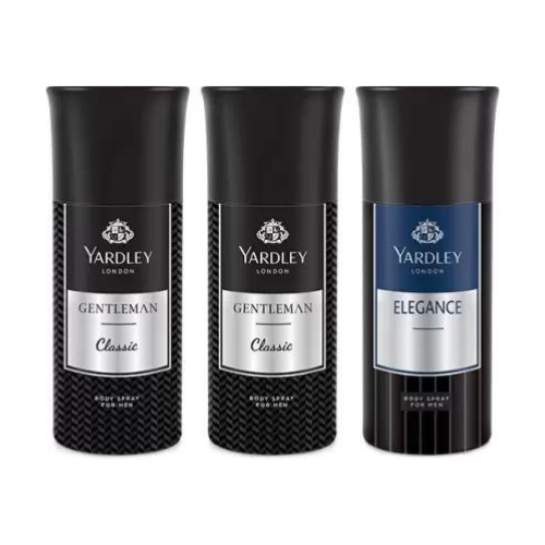 Yardley London Gentleman-2, Elegance-1 Deo Combo For Men(Pack Of 3)