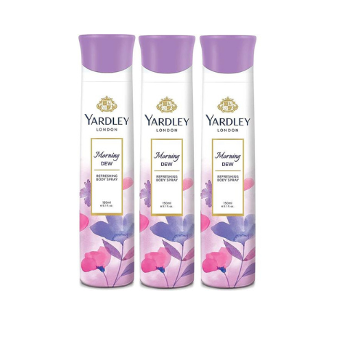 Yardley London Morning Dew Deodorant Combo For Women (150 ml Each) PACk Of 3