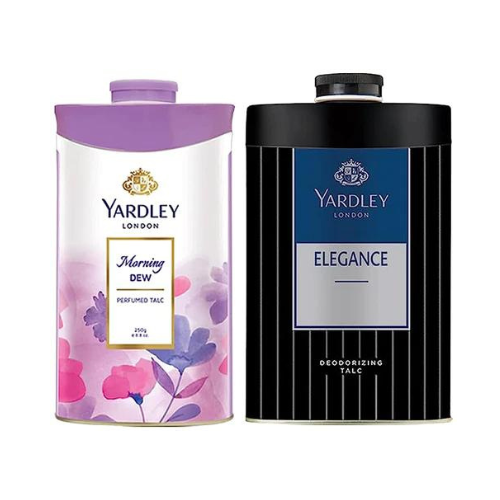 YARDLEY 1 Elegance +1 Morning Dew Talc For Men & Women 250 g *2 Pcs (2 x 250 g)
