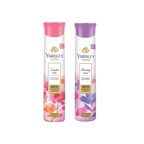 Yardley London Deodorant For Women Morning Dew and London Mist Combo Pack 2 (150 ml)