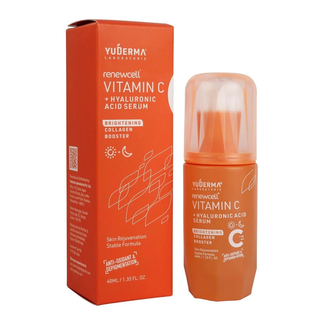 YUDERMA Renewcell Vitamin C + Hyaluronic Acid Serum, 40 Ml - Deals999