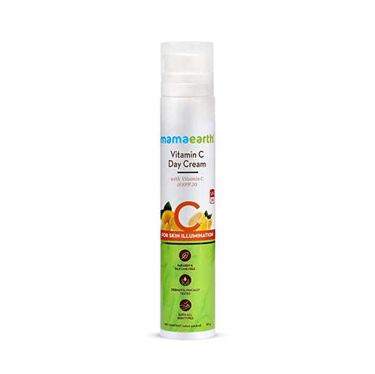 Mamaearth Vitamin C Day Cream For Face, with Vitamin C & SPF 20, for Skin Illumination (50g)