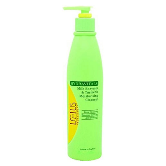 Lotus Professional Hydravitals Milk Enzymes and Turmeric Moisturising Cleanser  (250ml)