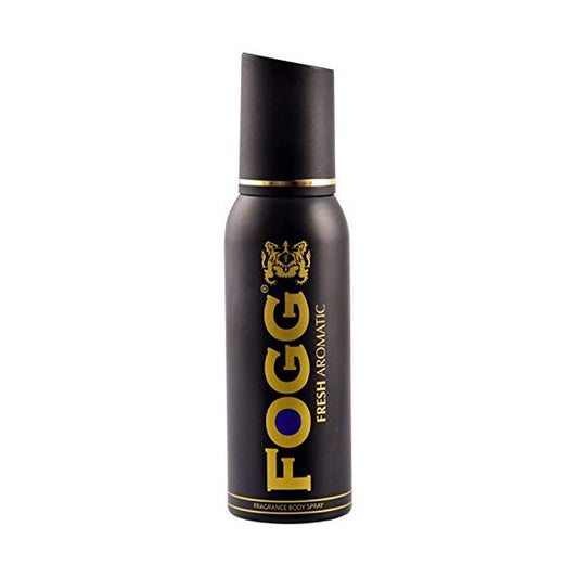 Fogg Fresh Aromatic Body Spray Deodorant For Men, Black, 120ml