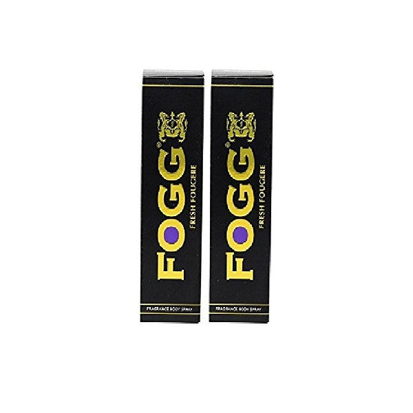 Fogg Fresh Deodorant Combo for Men, Fougere Black Series (120ml ,Pack of 2)