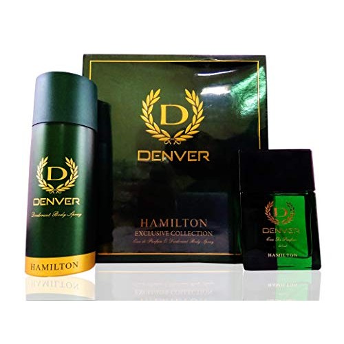 Denver Gift Pack Hamilton Exculsive Collection Eau De Perfume - 60 ML And DeoDorant Body Spray - 165 ML