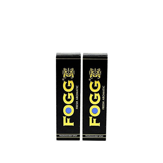 Fogg BLACK Fresh Aromatic Body Spray Deodorant - For Men, 120ml (Pack of 2)