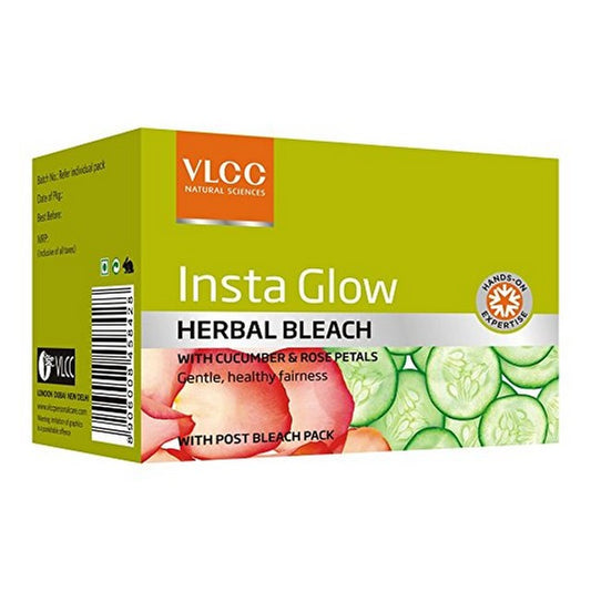 VLCC Insta Glow Herbal Bleach Salon, 342gm