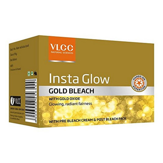 VLCC Insta Glow Gold Bleach, 60g pack of 3